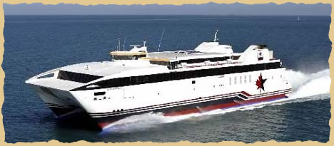 Fast Ferry on the way to the Finger Lakes